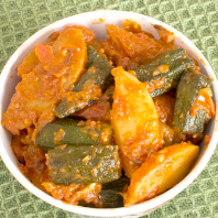 Masala Aloo Bhindi Masala Aloo Bhindi
